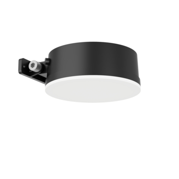 Philips solar wandlamp rond Vynce zwart