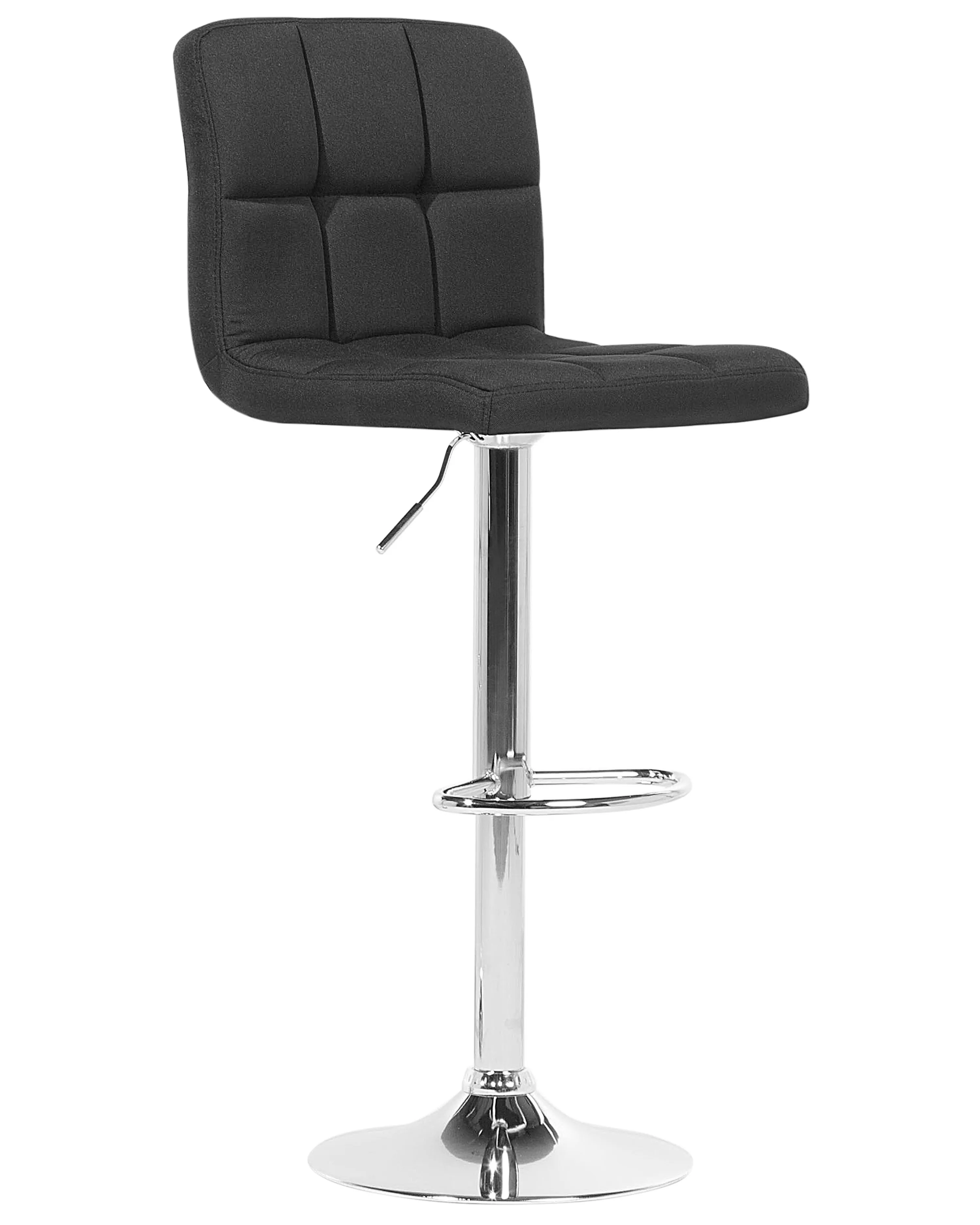Set van 2 barstoelen MARION draaibaar Zwart