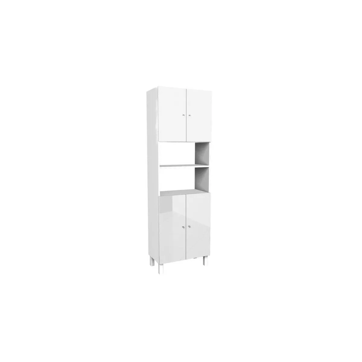 Corail Armoire SDB - Blanc Laqué