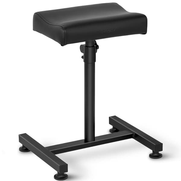 Kosmetisk fotstøtte for pedikyr, justerbar høyde opptil 75 cm opp til 80 kg - svart