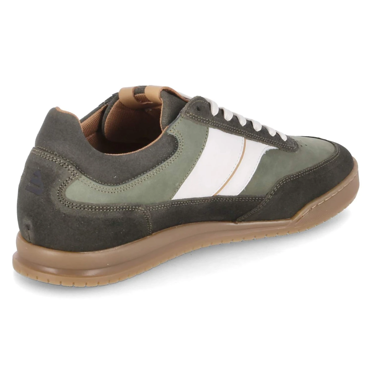 BullboxerLow Sneaker - moss green-white