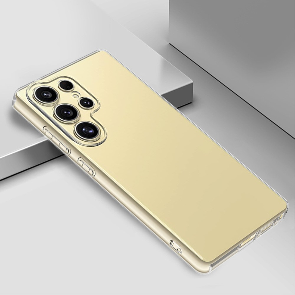 Samsung Galaxy S25 Ultra Gummi Case Schutzhülle mit Kameraschutz - Transparent