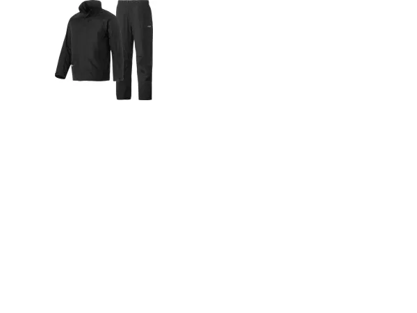 SNICKERS WORKWEAR 8378 Vandtæt regnsætjakke buks 8378-0404 sort størrelse M
