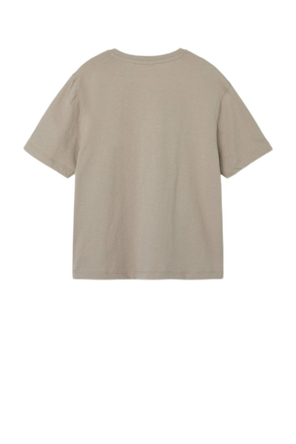 NAME IT T-shirt NKMBRODY met tekst zand