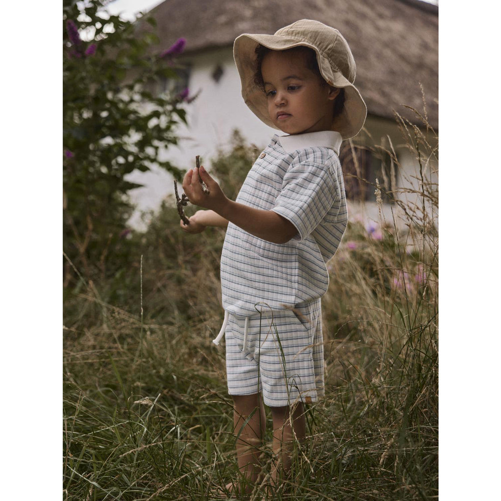 Køb Lil'Atelier Coconut Milk Dusty Blue Nmmhaldur Ss Loose Polo Lil
