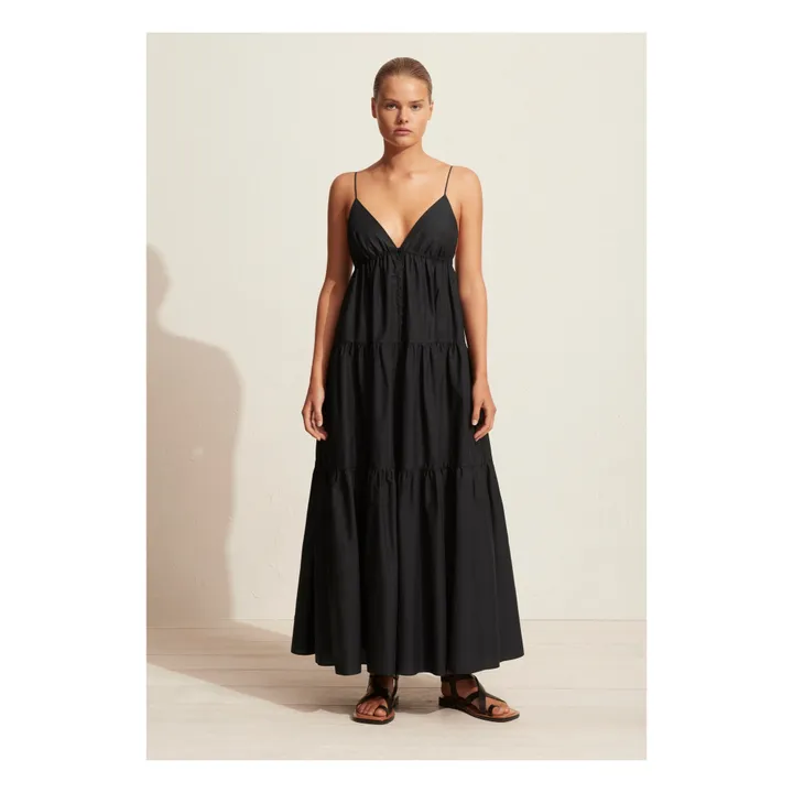 Matteau Robe Triangle Tiered | Noir