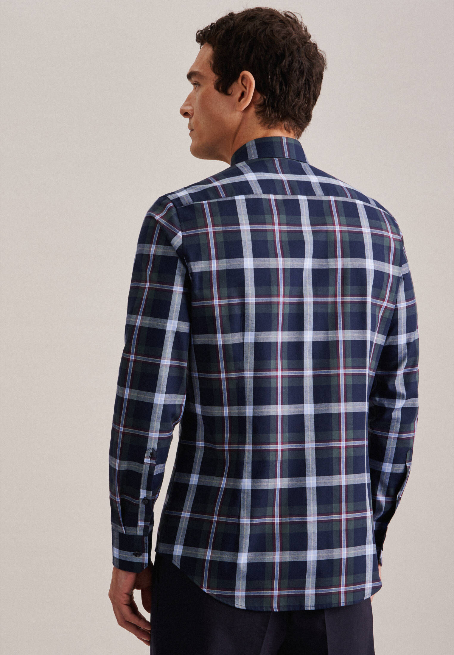 Seidensticker| Herren Flanellhemd X-Slim