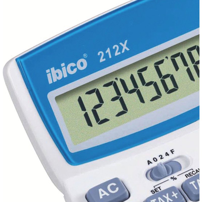 Calculatrice de bureau Ibico 212X - 12 chiffres