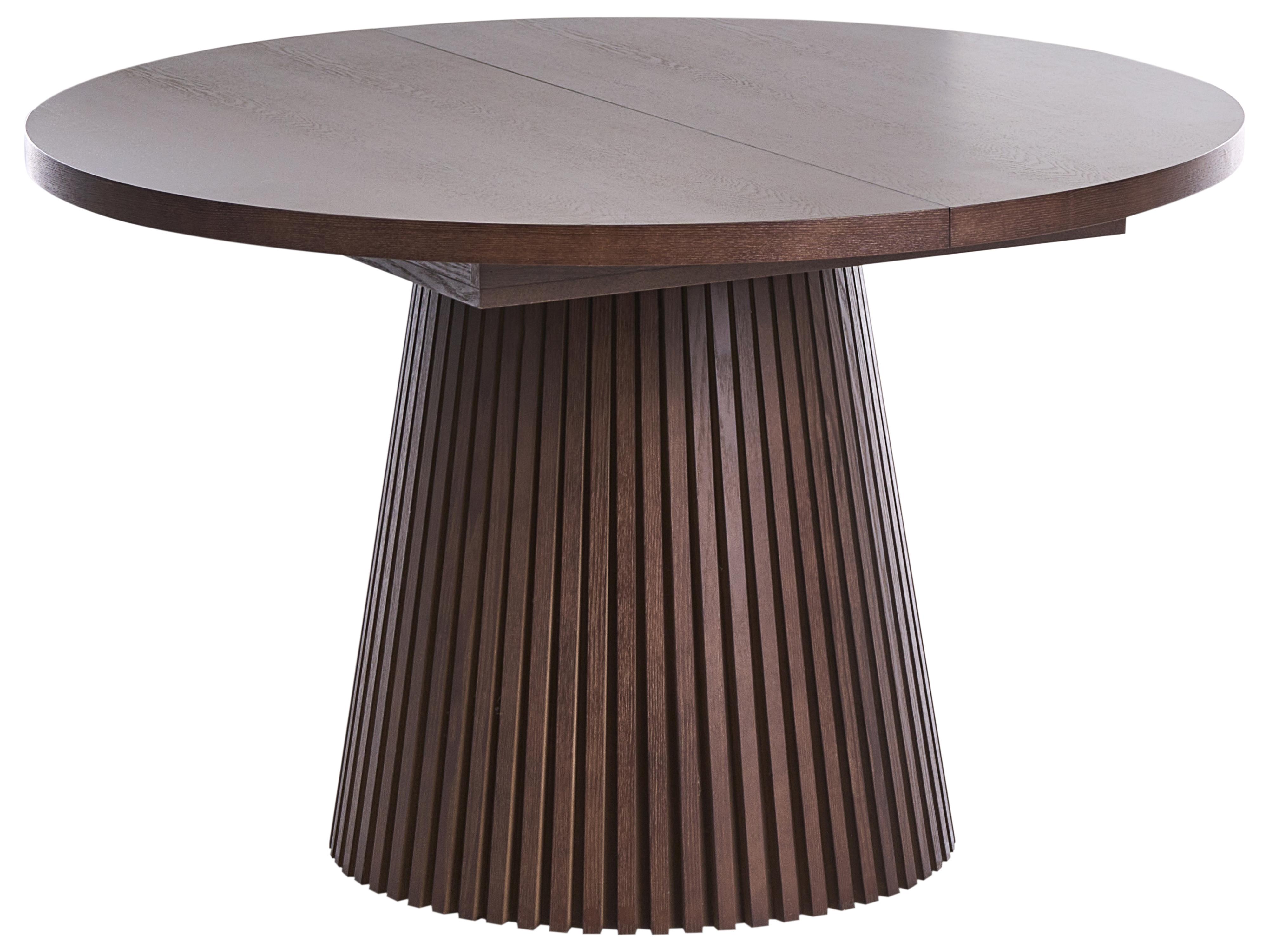 Eettafel uitschuifbaar MOORE Donker essenhout 120 cm 120/160 cm