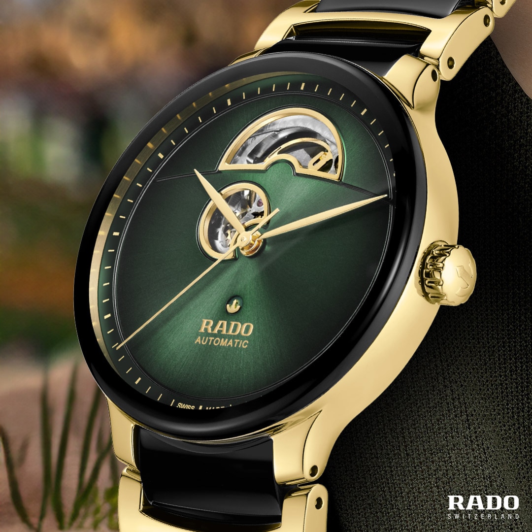 Rado Centrix L Automatik Open Heart Grün