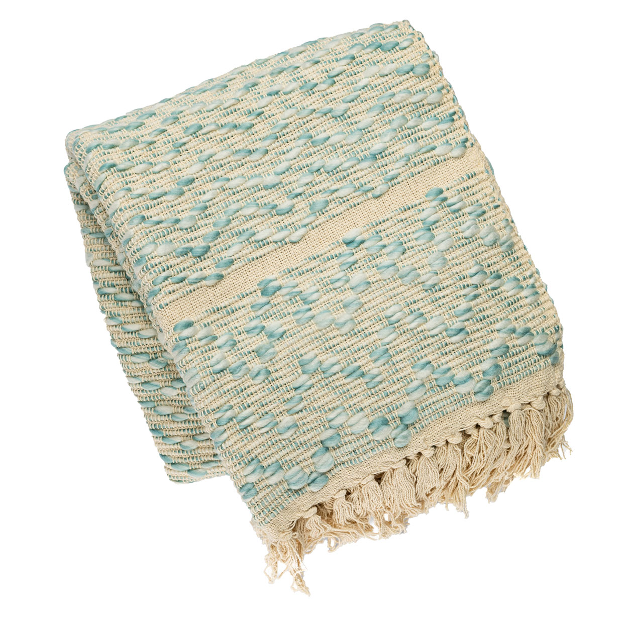 Plaid katoenmix Seablue