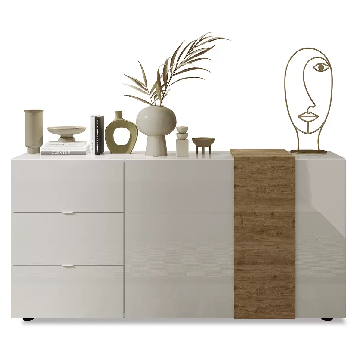 Sideboard Venus Eiche,weiss