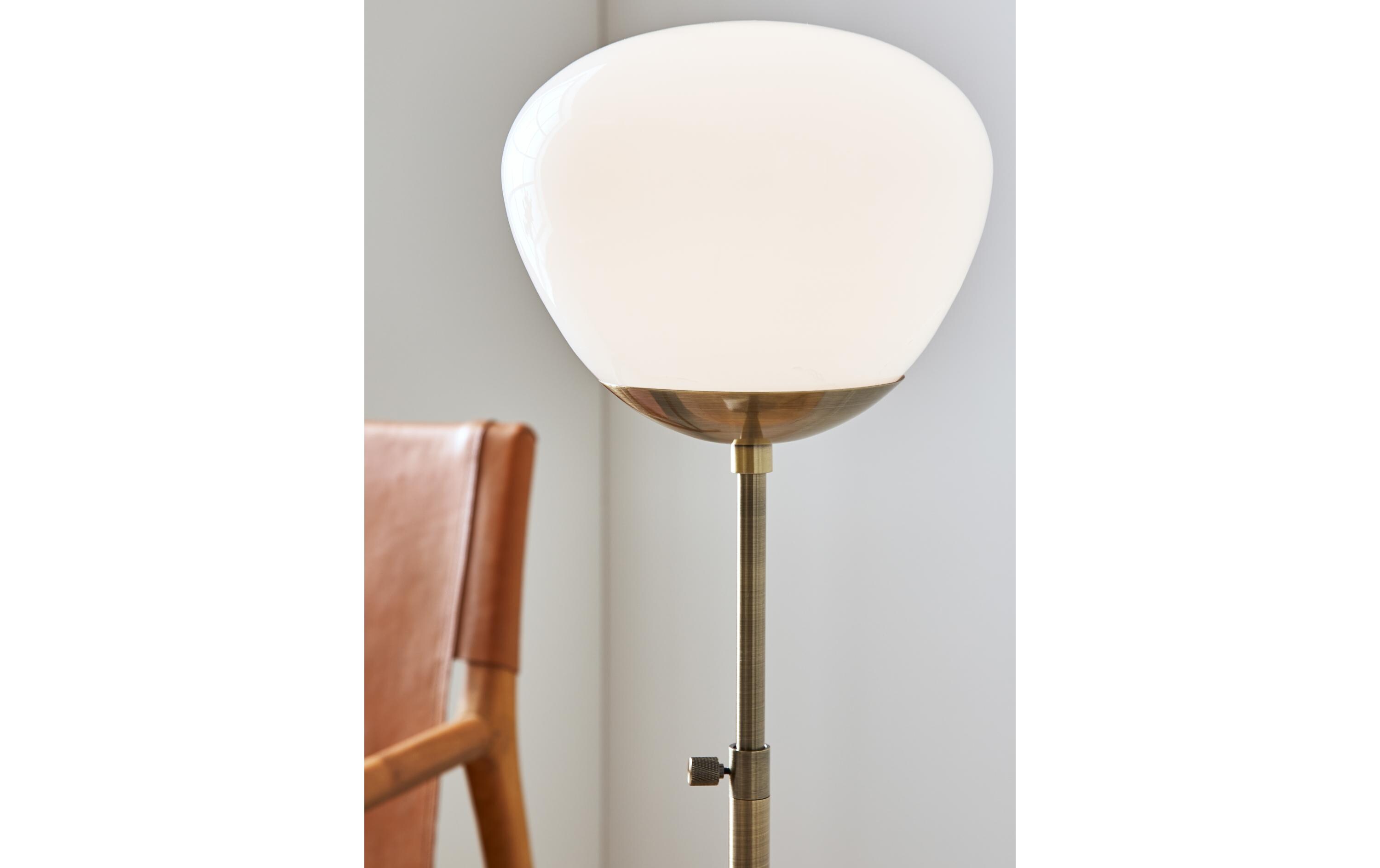 Tischleuchte Rise, E27, max. 40W, Antique/Weiss<br>Dekorative Tischlampe