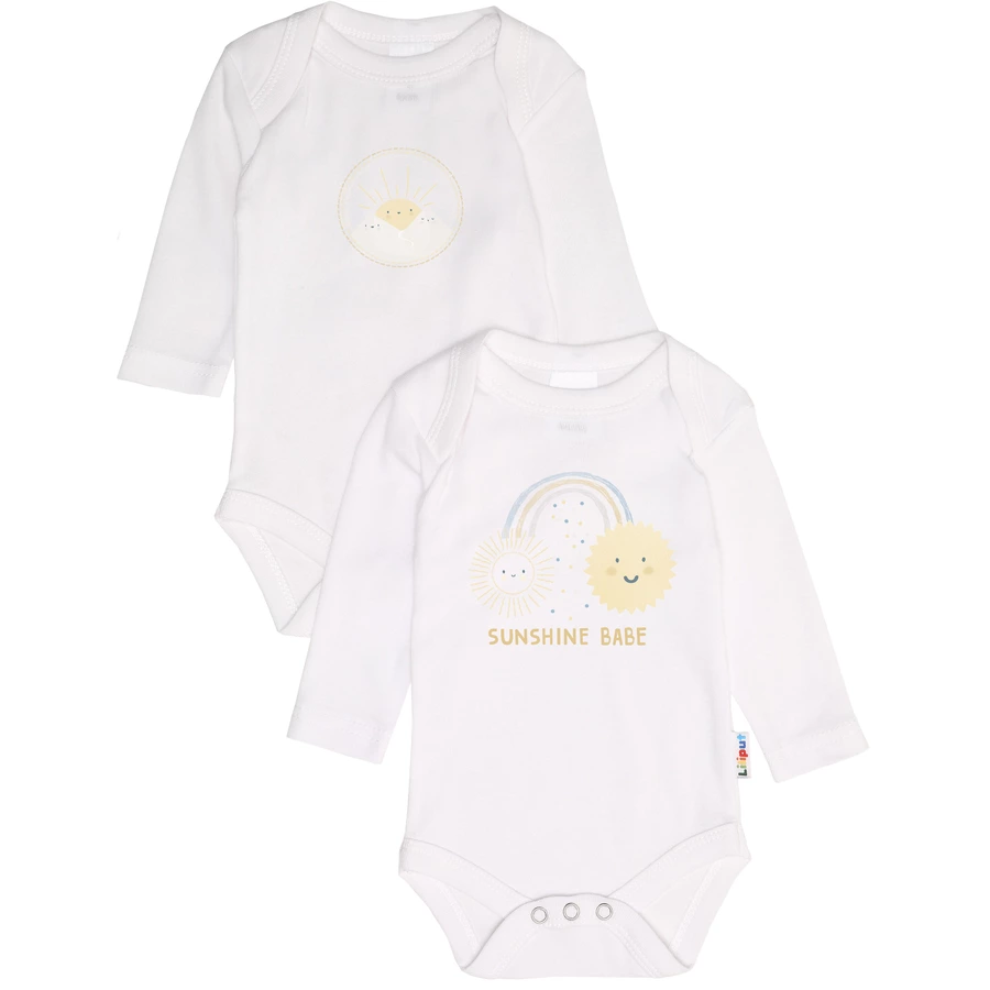 Liliput Langarm-Body 2er-Pack weiß