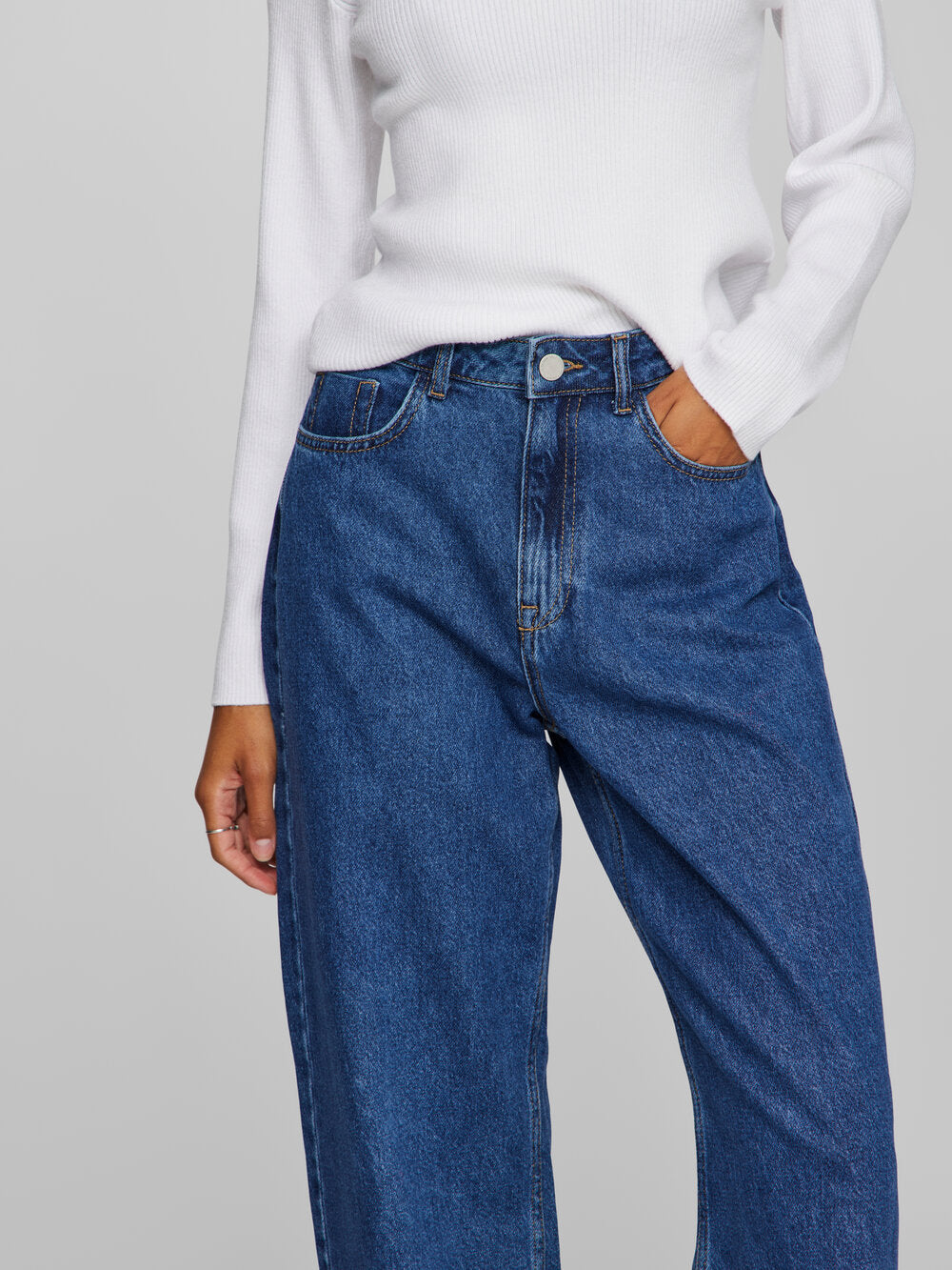 Vila  Vifreya HW Wide jeans - Medium Blue Denim