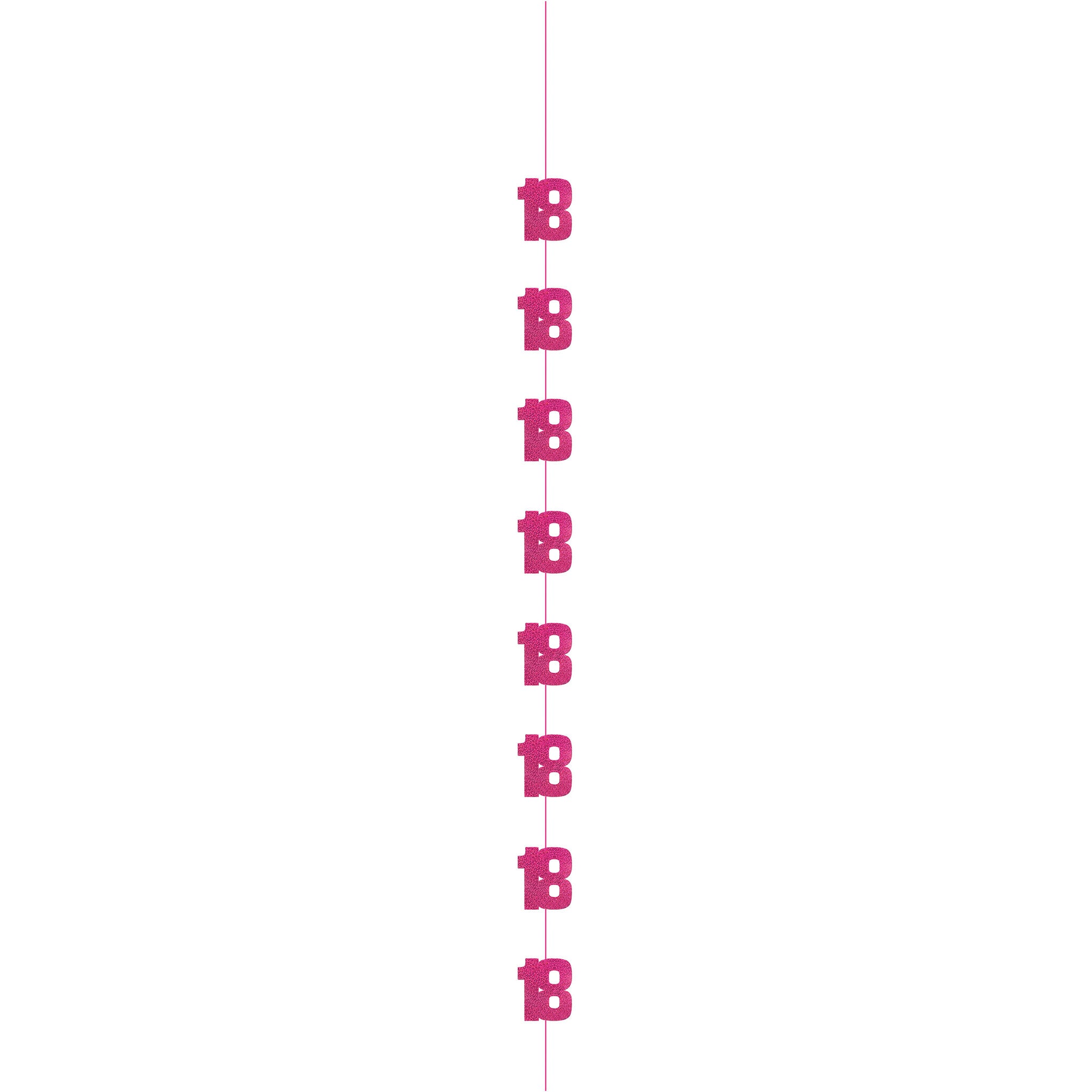 18 Jaar Hangdecoratie Roze 1,52m