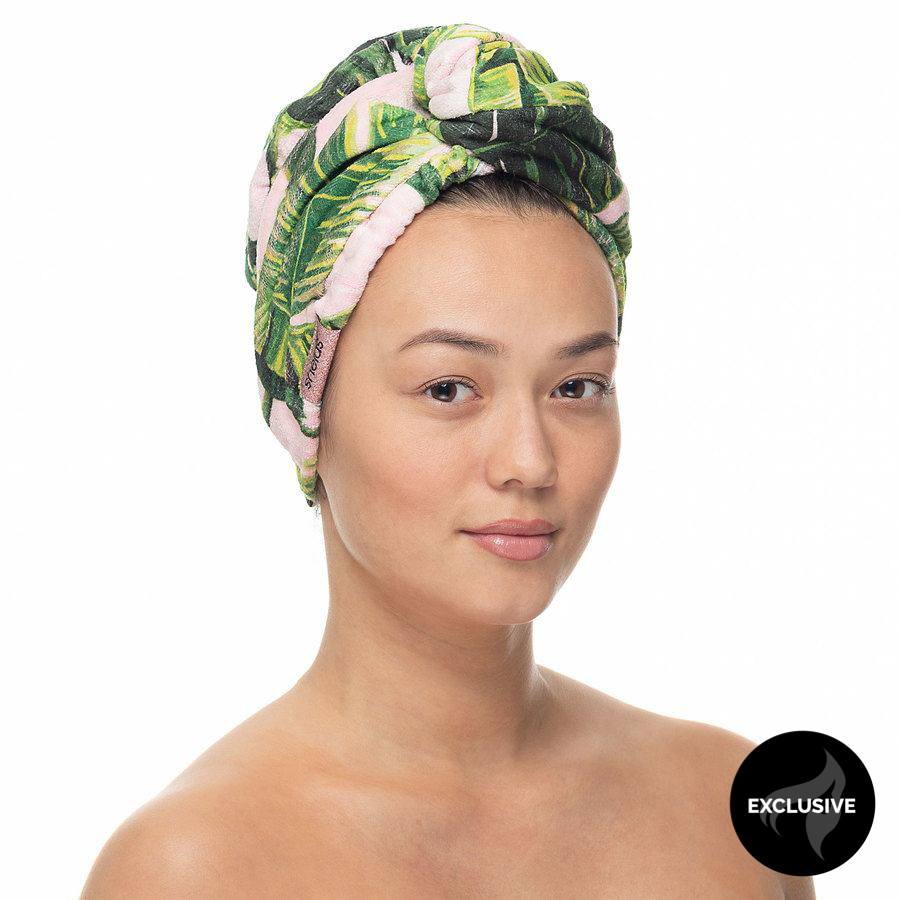 Shelas Turban Towel Green Plant