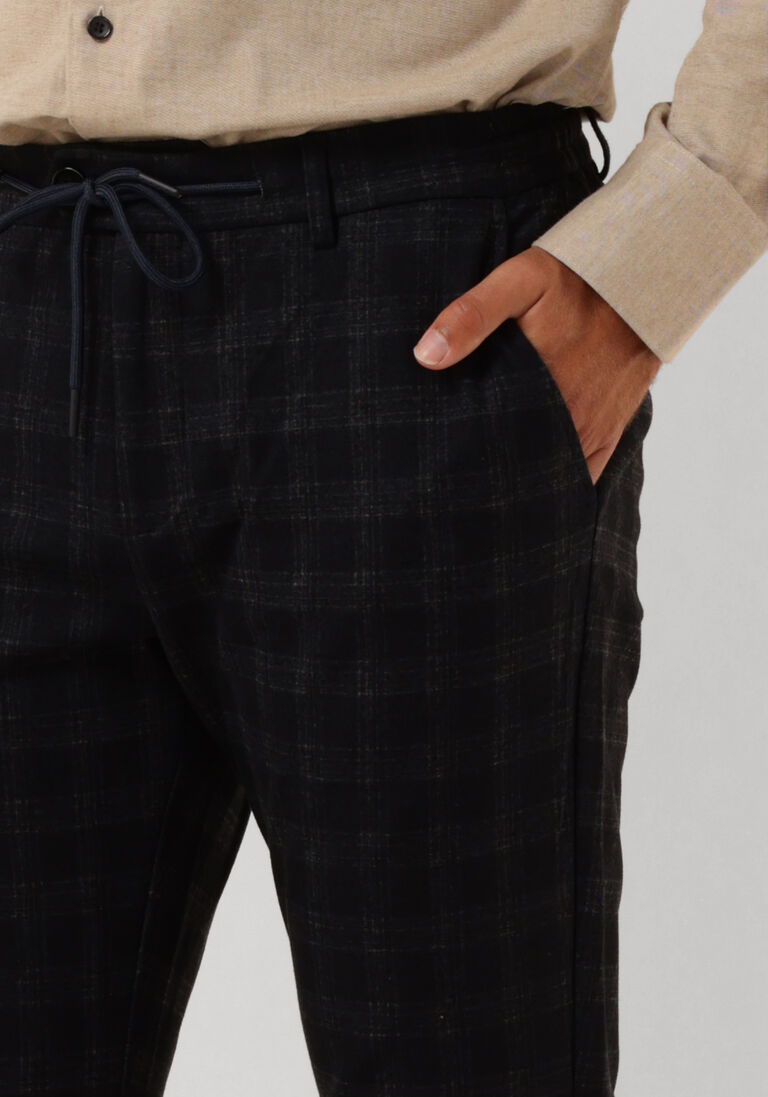 DSTREZZED donkerblauwe dstrezzed pantalon lancaster tapered