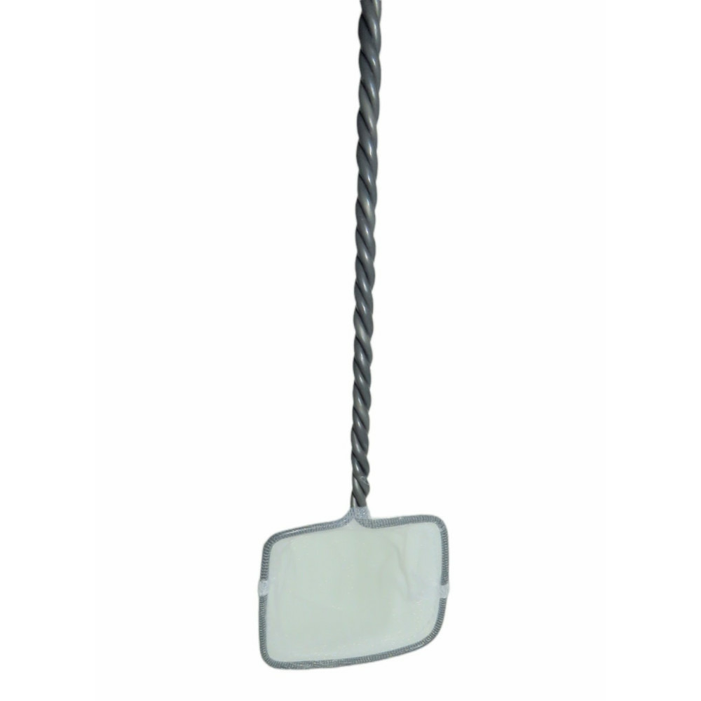 Epuisette filet blanc, maille fine, 8 cm x 6.5 x 31.5 cm, aquarium