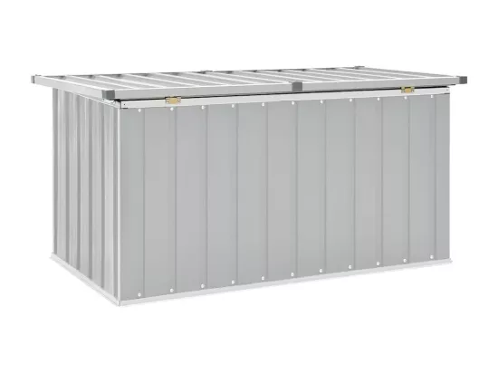 Boîte de rangement de jardin Gris 129x67x65 cm