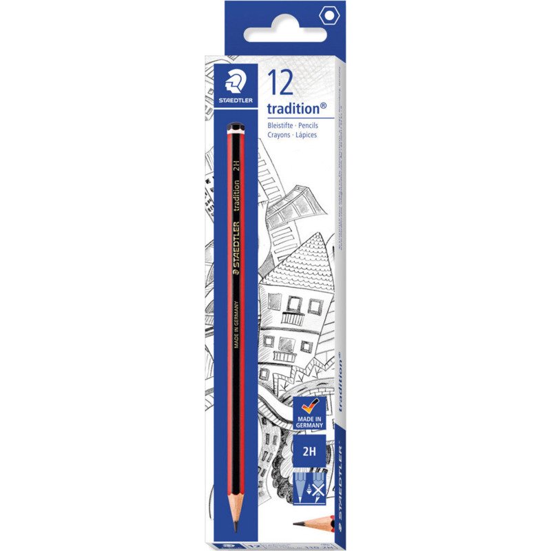 Crayon à papier Staedtler Tradition 2H - Boîte de 12