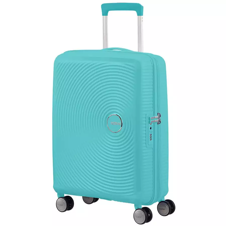 American Tourister Soundbox - 4-Rollen-Kabinentrolley S 55 cm erw. poolside blue