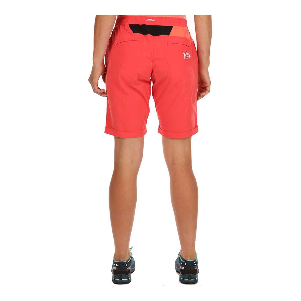 La Sportiva NIRVANA - Bermuda Femme hibiscus/flamingo