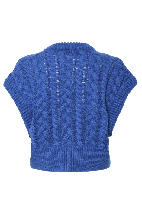 Pieces blauwe dames trui