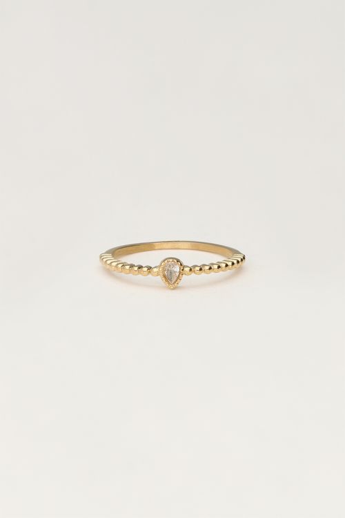 Starry ring met strass steen