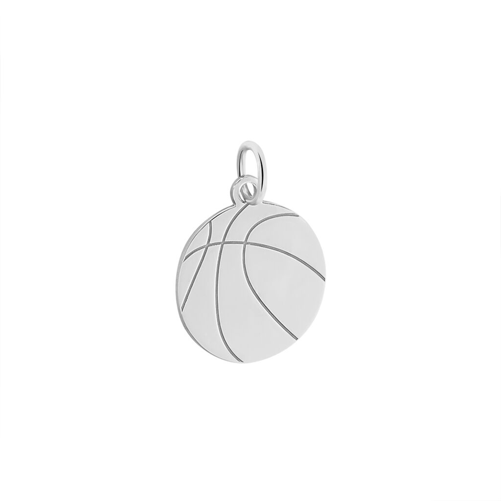Pendentif Elyas Argent Blanc