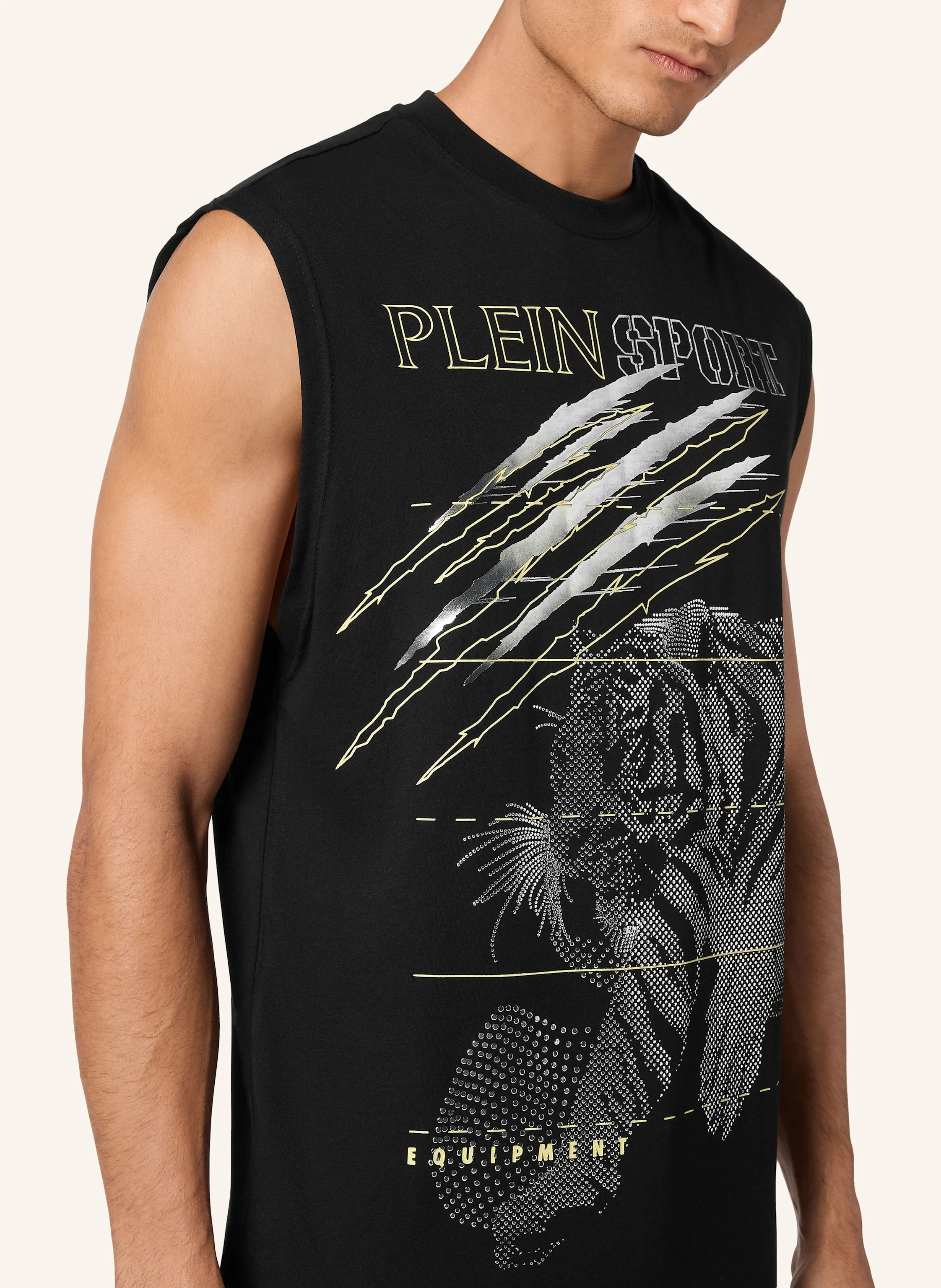 PLEIN SPORT Ärmelloses T-Shirt TIGER