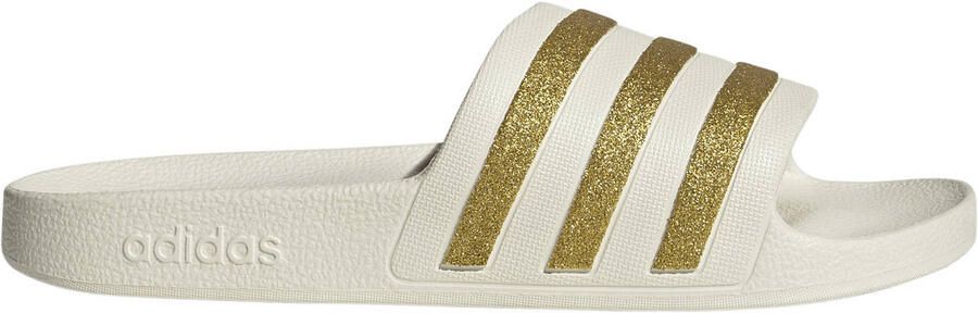 Adidas Sportswear Adilette badslippers wit goud metallic