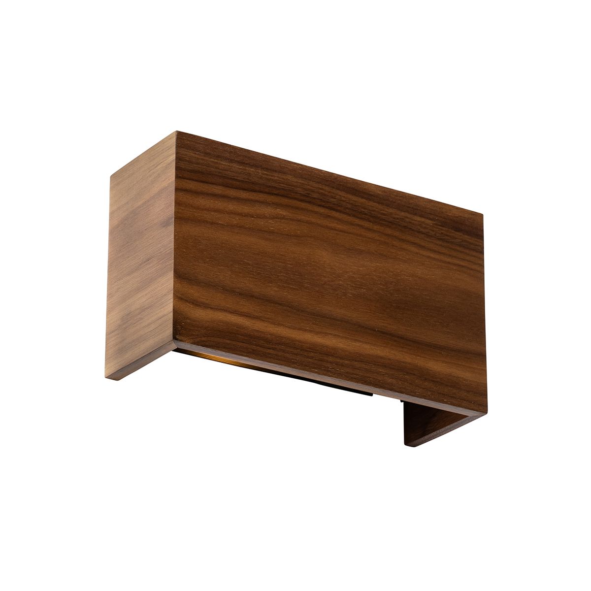 Landelijke wandlamp walnoot hout - Otan