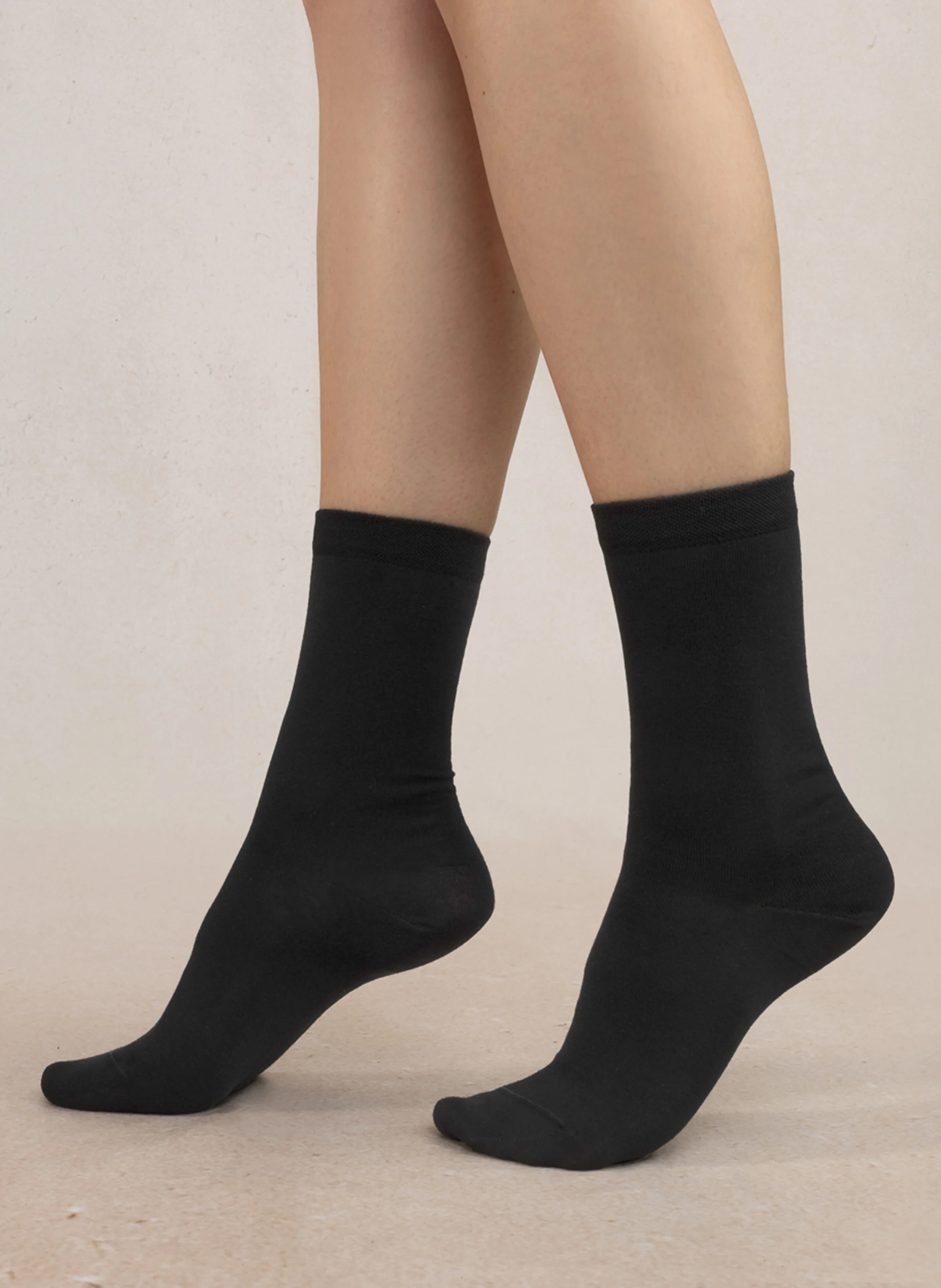 Chaussettes en coton mélangé | Noir
