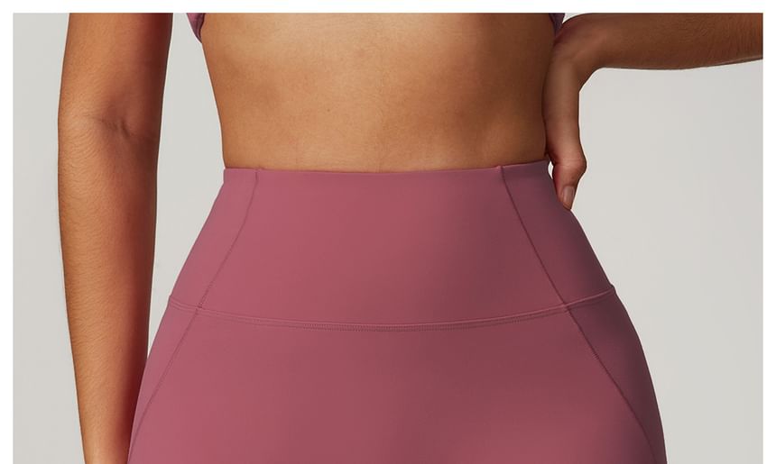 Skinniano - Hoge taille effen yogashorts