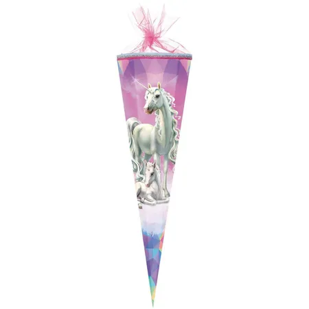 Nestler Schultüte Einhorn Märchenwald 85cm 6-eckig