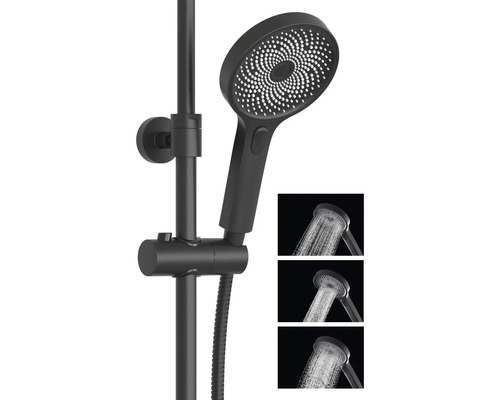 AVITAL VERDON handdouche, rond, Ø 130 mm, 3-voudig verstelbaar, matzwart