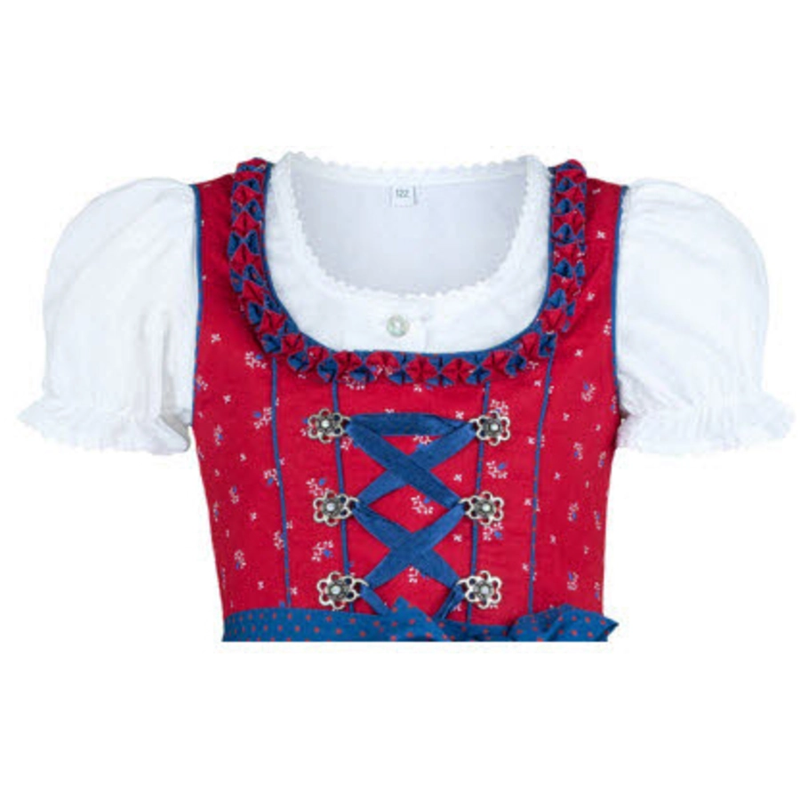 Nübler Kinderdirndl 3-teilig Tamira Rot