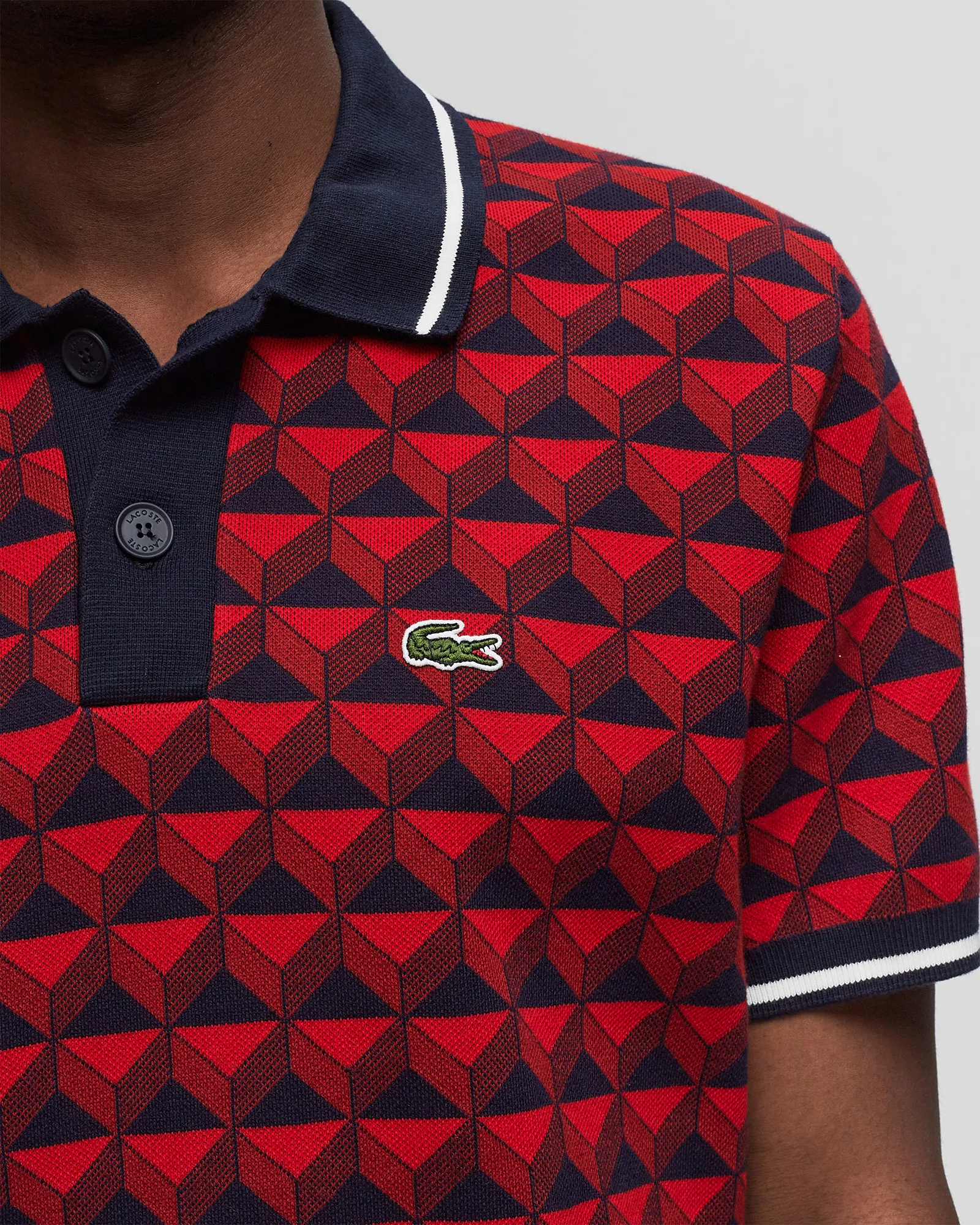 Lacoste ROBERT GEORGE MOTIF POLO COLLAR SWEATER