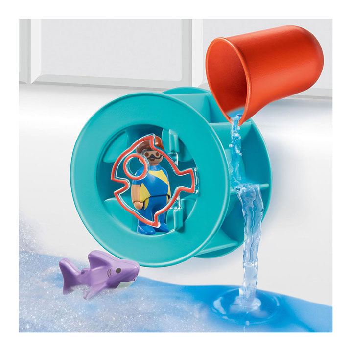 Playmobil JuniorWaterwervelrad met Babyhaai - 70636