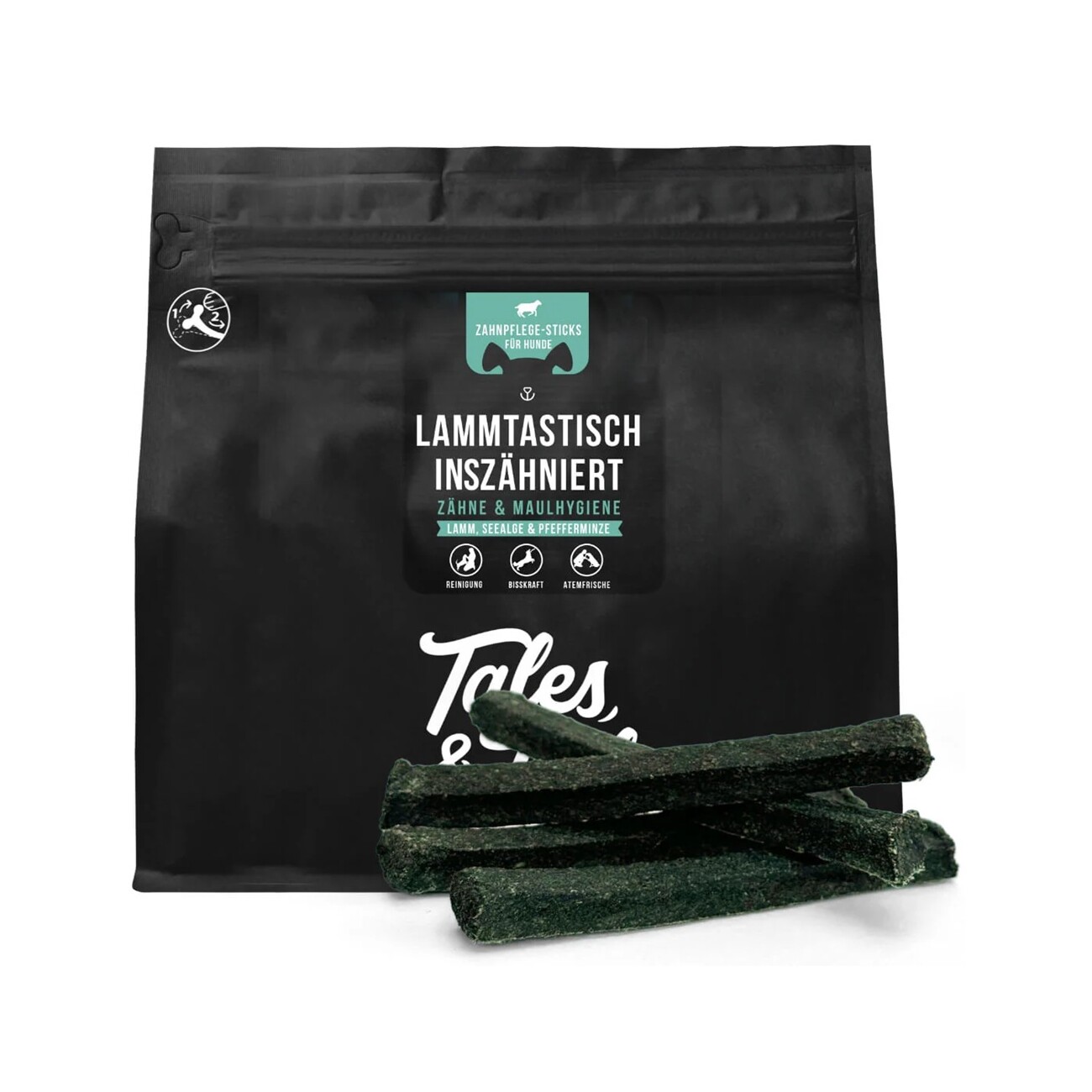 Tales & Tails Zahnpflege-Kausticks LammTastisch InsZähniert 200g