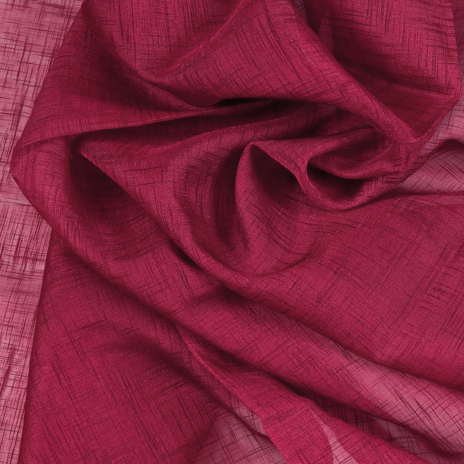 Ösenschal - uni - rot - 140x235 cm