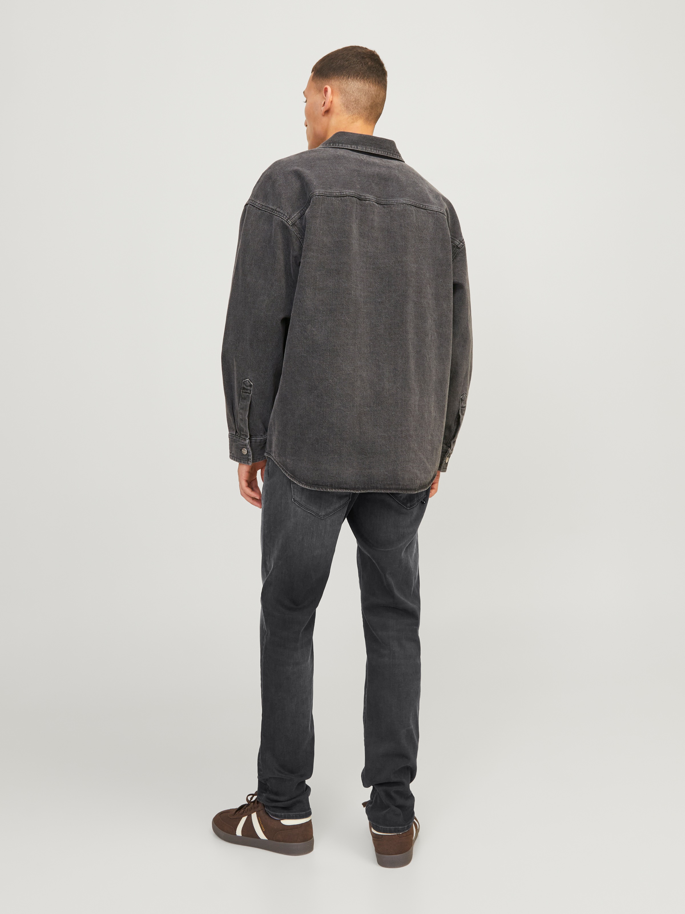 Jack & Jones Slim-fit-Jeans »JJIGLENN – Jeans mit Stretch, niedriger Leibhöhe und Taschen«, used, modisch, slim fit, Denim/Jeans