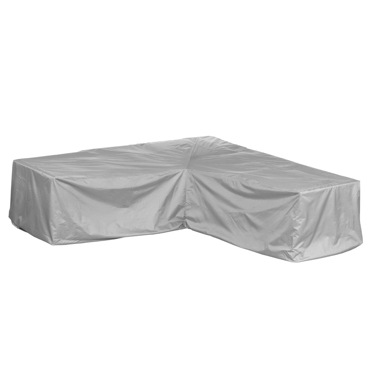 More Garden - Premium PROTECT Hoek Lounge Hoes L-vorm, Afmetingen: 270x270x80 cm | Waterdichte, weerbestendige en ademende tuinmeubelhoes | Met opbergtas | Taupe (Lichtgrijs)