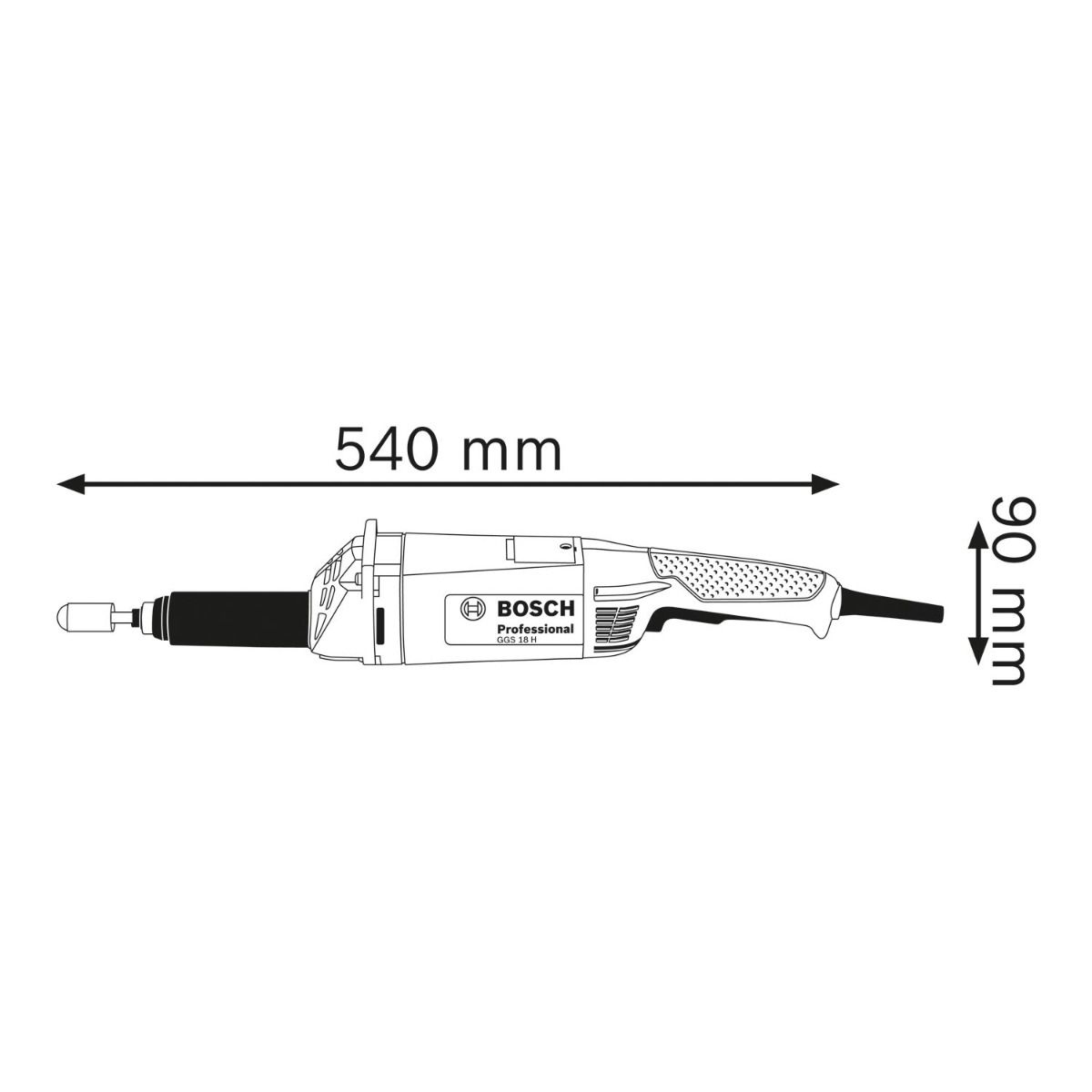 Bosch Professional GGS 18 H Rechte slijper 1050W - 0601209200