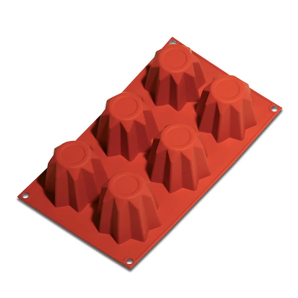 Moule 6 mini-pandoro en silicone Silikomart