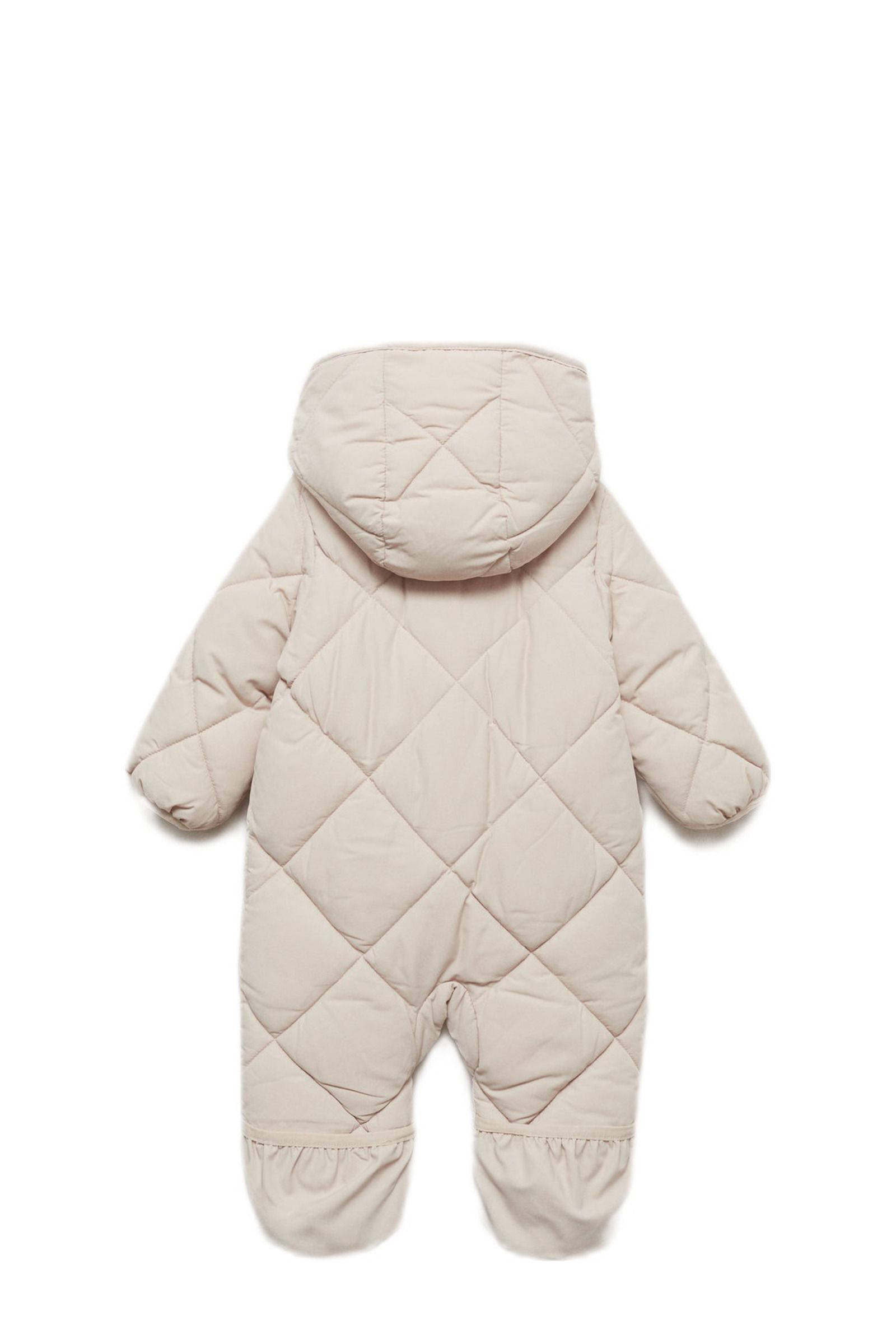 Mango Kids gevoerd baby winterpak beige