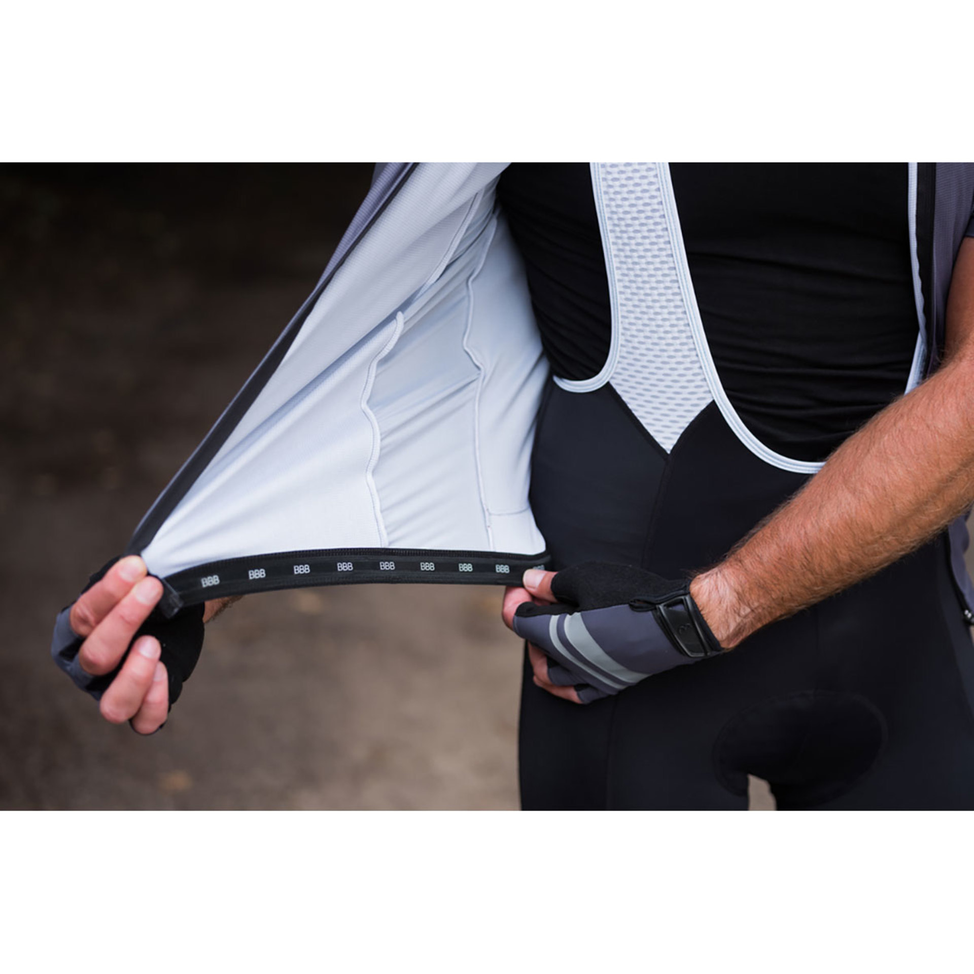 BBB Cycling BBW-407 ComfortFit 2.0 Fietsshirt Korte Mouwen Grijs Heren
