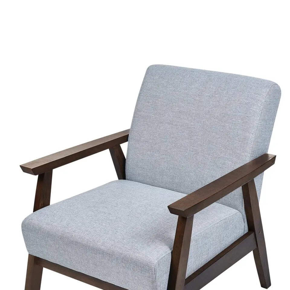 ASNES - Fauteuil - Grijs - Polyester
