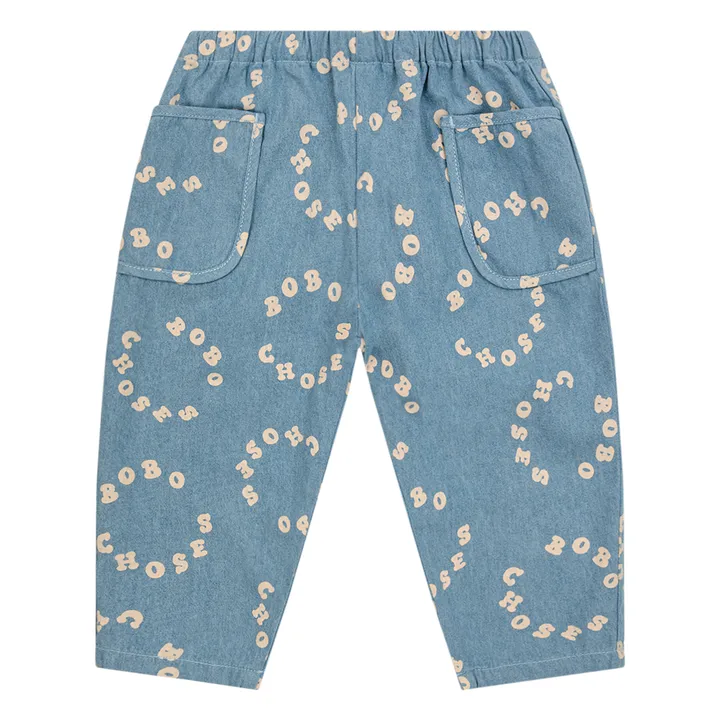 Bobo Choses Sarouel Denim Circle | Bleu jean